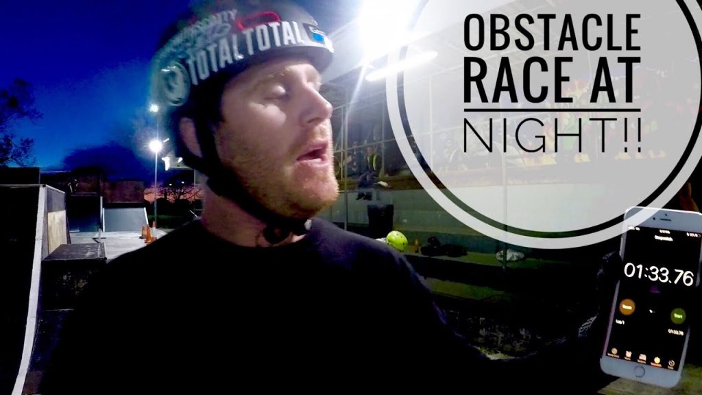 BMX OBSTACLE COURSE RACE IN THE DARK!!