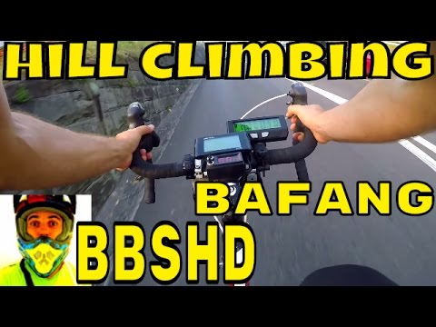 Bafang BBSHD 1000w mid-drive • extreme hill climbing test 46T • Electric Bike 48v BBS02 8fun motor