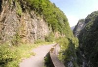 Bike climbing 'Via Mala' to Schilpario. Percorso di montagna MTB in valle di Scalve
