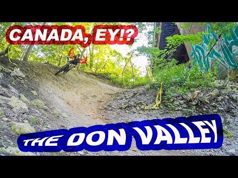 CANADA, EH? | Mountain Biking The Don Valley Trails | Toronto, ON, Canada