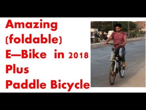 DIY Foldable E-Bike + paddle bicycle | DIY Folding Electric Bike |  DIY E-Bikes
