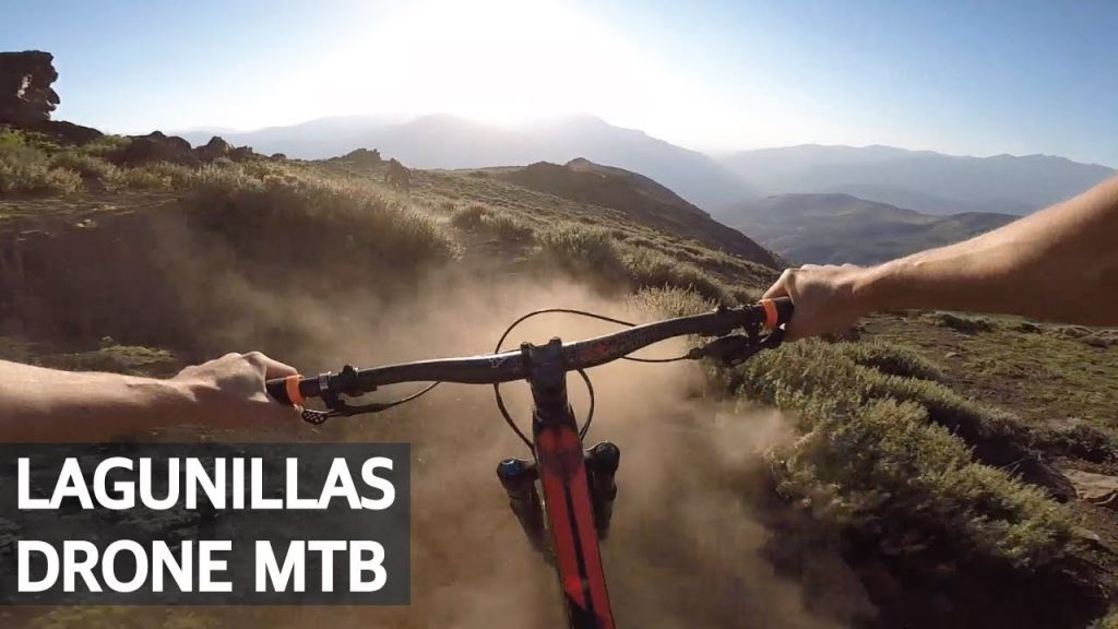 Downhill y Mini Drone grabando Mountain Bike en Lagunillas!