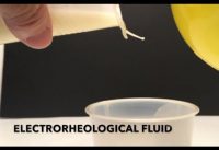 ELECTRORHEOLOGICAL FLUIDS and balloon Experiment (Stops flow with Static Electricity)