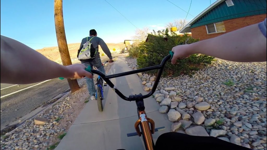 GoPro BMX Riding The Streets of Moab Utah (BROKEN CHAIN!!)