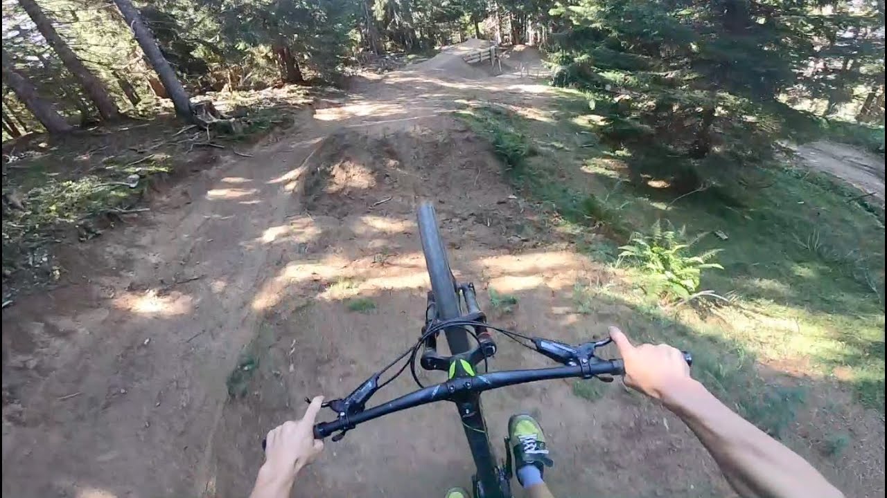 GoPro Hero 7 black - Test on enduro Mountain Bike - part 2 in MORZINE wood Section