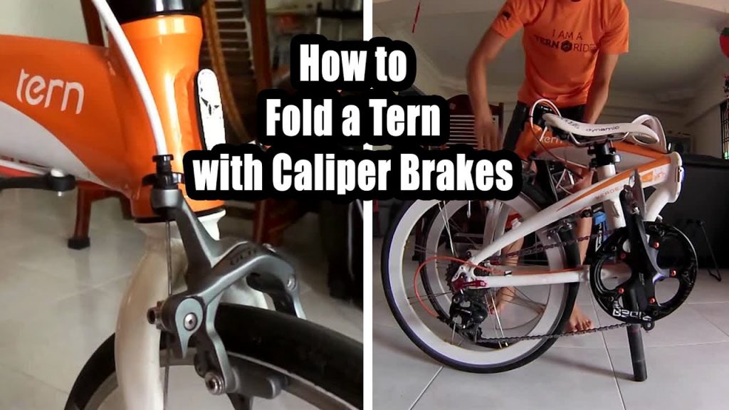 How to Fold a Tern Folding Bike with Caliper Brakes