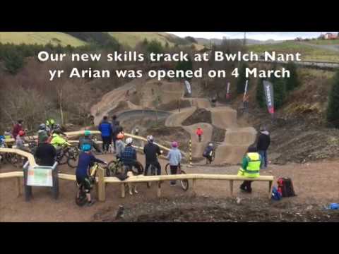 New mountain bike skills track in Bwlch Nant yr Arian