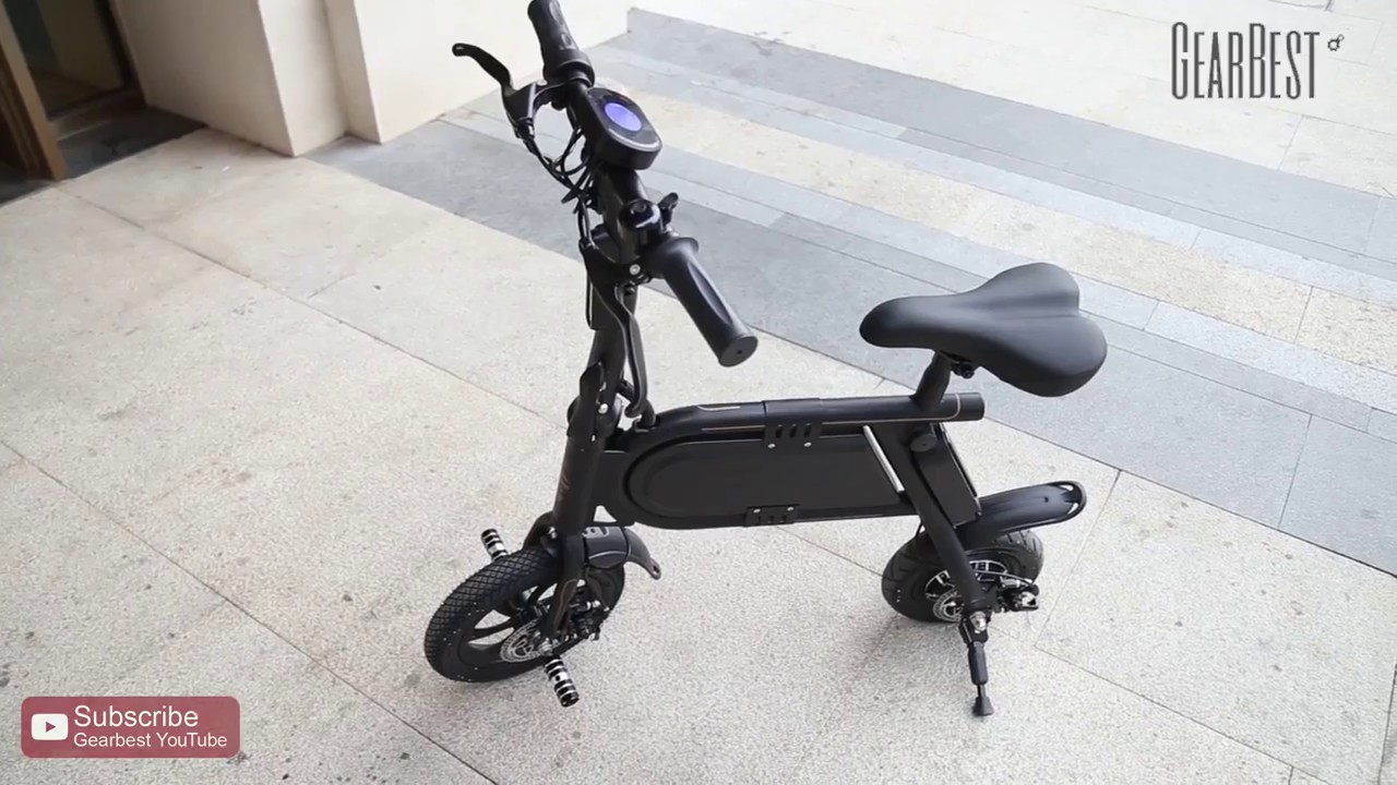 P10 Mini Aluminum Smart Folding Bike Electric Moped Bicycle  - Gearbest.com