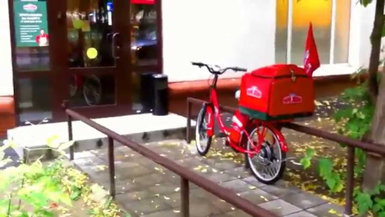 Papa John’s Red Electric Bike (Moscow)