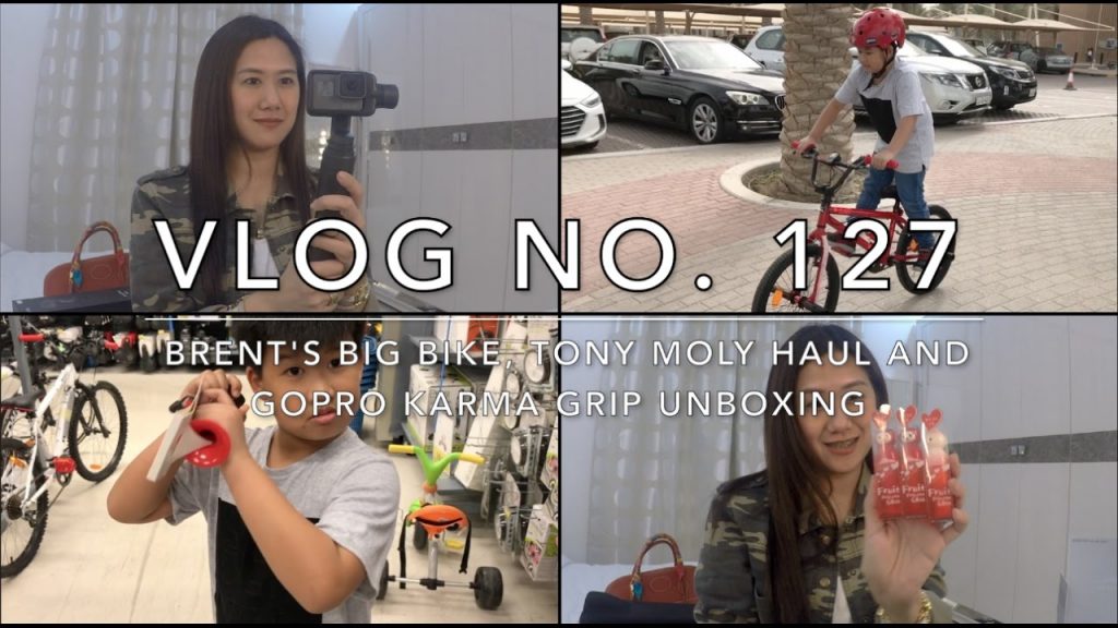 Vlog No. 127 - Brent's Big Bike (B-Twin Wipe 320 BMX), Tony Moly Haul & GoPro Karma Grip Unboxing