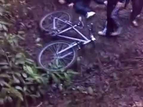 funny mountain bike crash