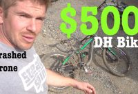 $500 Downhill Bike crashed my Mavic Pro Drone