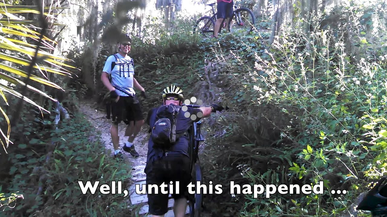 Embarrassing Mountain Bike Fail after Crash into Lake