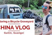 Exploring a Bicycle Graveyard! Hiking | GUILIN CHINA VLOG