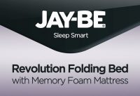 JAY-BE® Revolution Folding Bed with Memory Foam Mattress