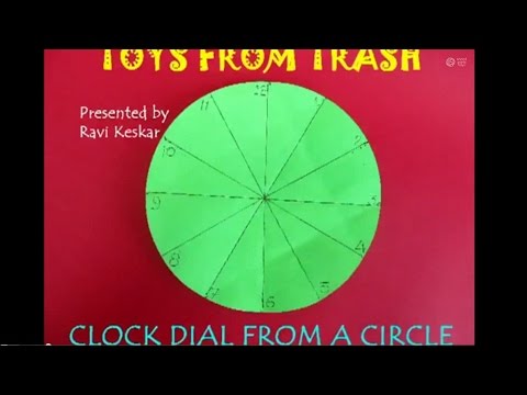 Clock from a Circle | Telugu | Maths with Paper Folding