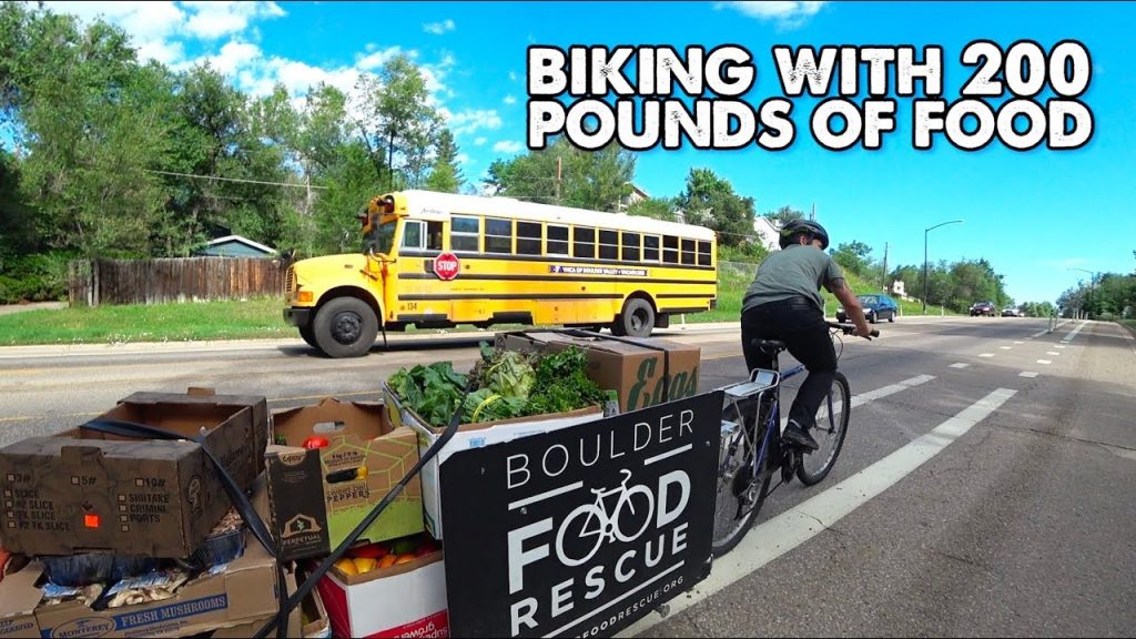 How to Bike With 200 Pounds of Groceries-Boulder Food Rescue