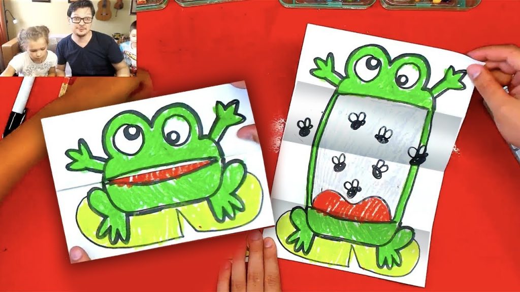 How to draw a Frog - Folding Surprise