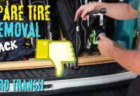 MTB Plan B - Best spare tire removal hack for Ford Transit!