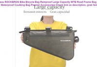 ROCKBROS Bike Bicycle Bag Rainproof Large Capacity MTB Road Frame Bag