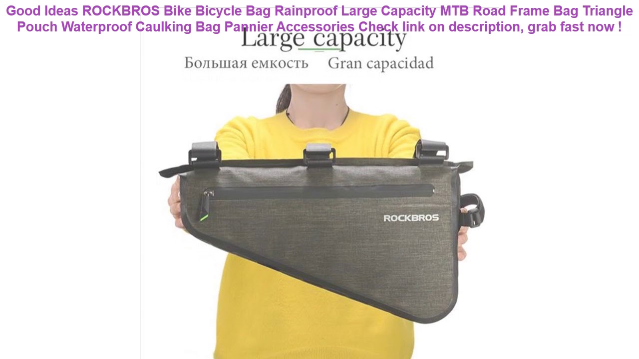 ROCKBROS Bike Bicycle Bag Rainproof Large Capacity MTB Road Frame Bag