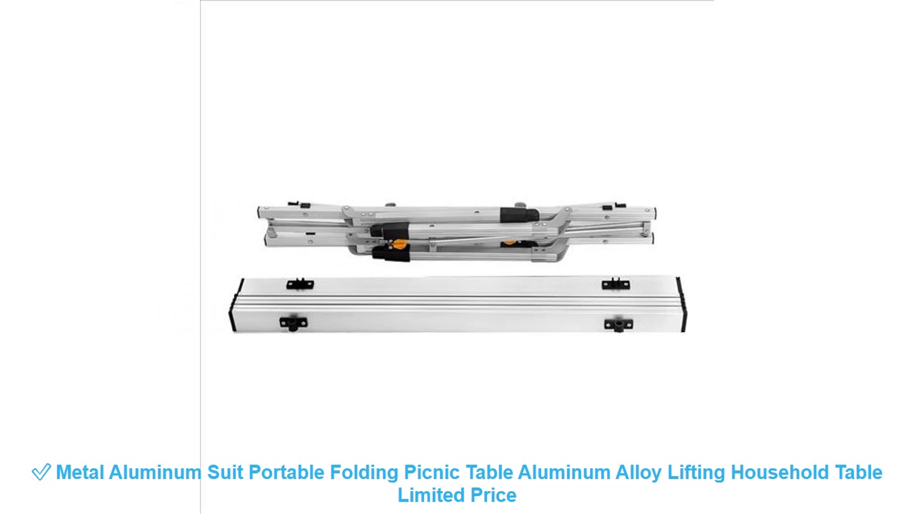 ✅ Metal Aluminum Suit Portable Folding Picnic Table Aluminum Alloy Lif
