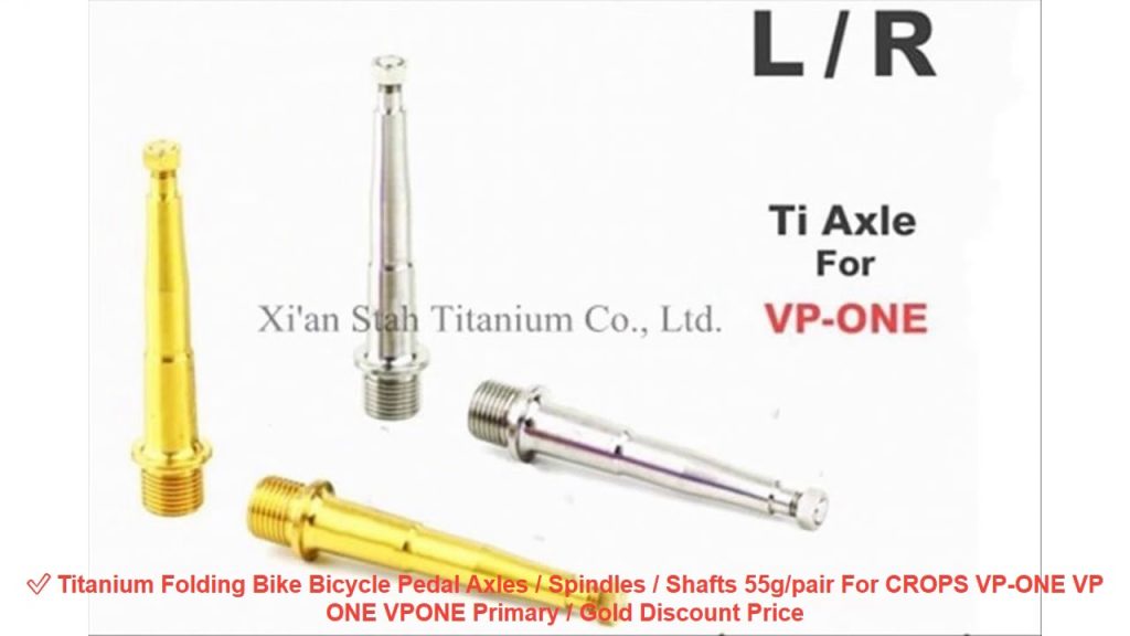 ✅ Titanium Folding Bike Bicycle Pedal Axles / Spindles / Shafts 55g/pa
