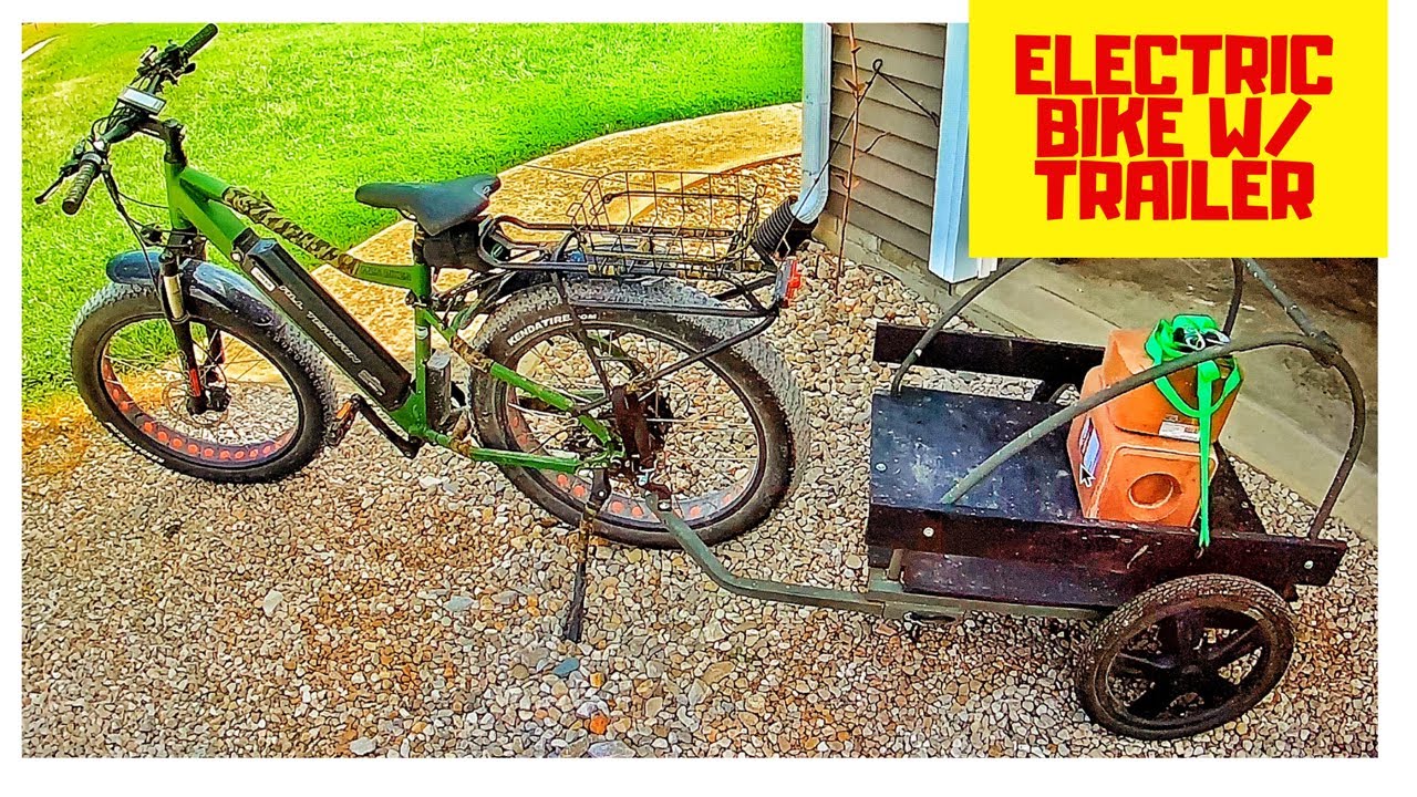 Electric Hunting Bike with Trailer Checking for EHD 2 Wheels Today