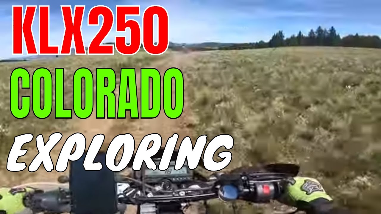 why I love the KLX250 for riding - dual sport exploring colorado