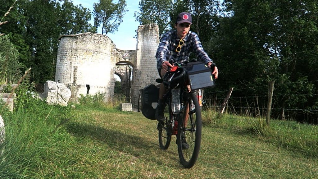 Bicycle Touring France Prt 3 - Castle Ruins! French Flea Market! Wild Camping!