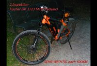 Fischer E bike EM 1723 bei 500 km Tretlager Nachziehn(Ober- Wichtig)