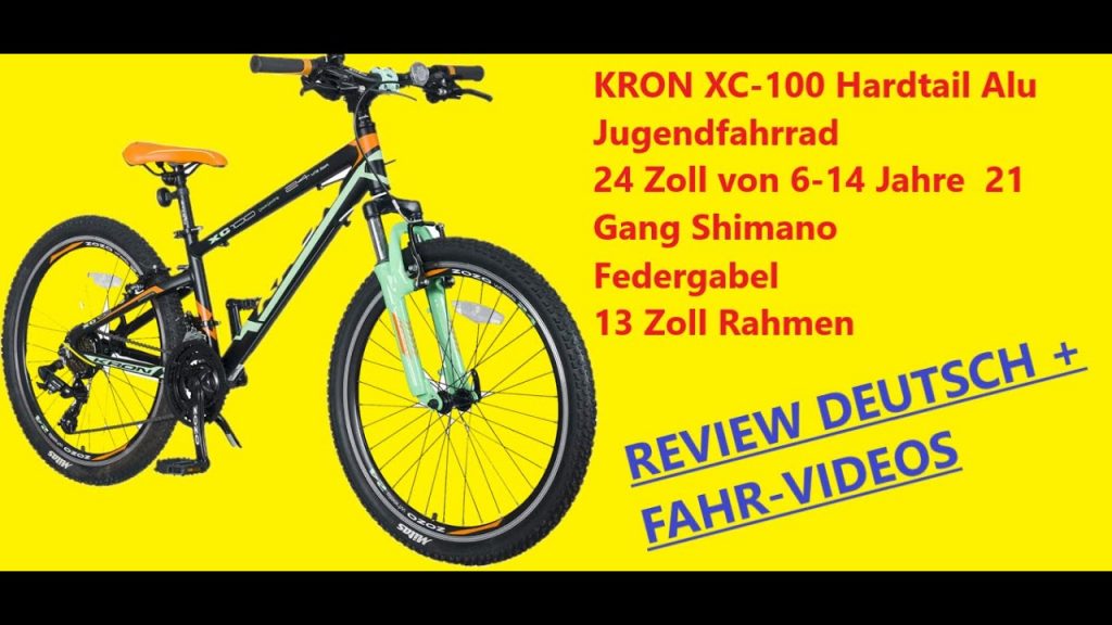 KRON XC-100 Hardtail | Jugend-Bike | 24" Zoll + 21 Gang Shimano | 13" Rahmen | REVIEW Deutsch