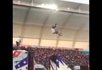 The World's First Double Grab Frontflip on BMX