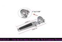 ☄️ Motorcycle Modified Folding Engine Bumper Bar U-shaped Foot Pegs Chrome Motorcycle Highway Engin