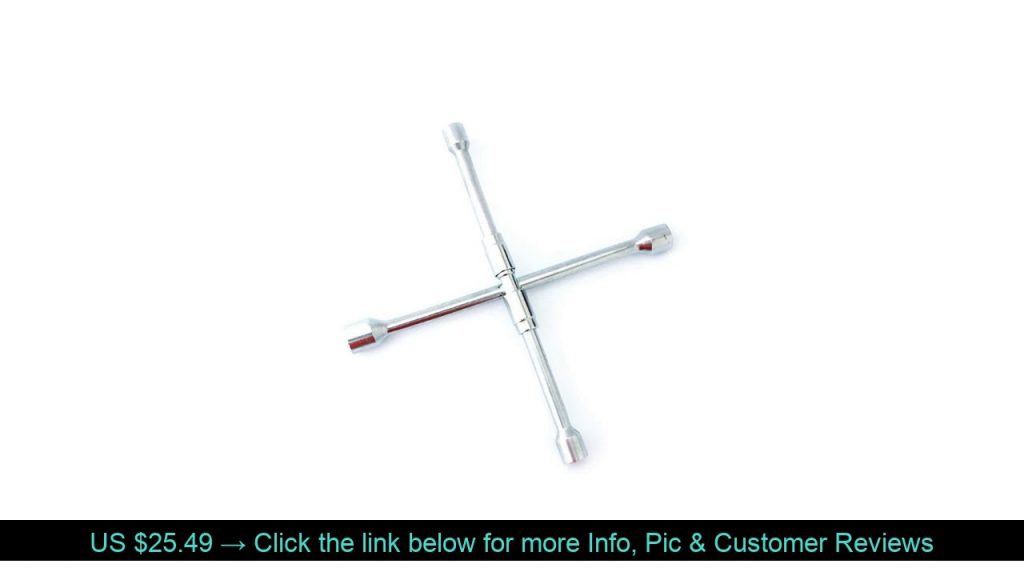 ❄️ 17mm 19mm 21mm 23mm 4 Way Car Repair Wheel Socket Cross Wrench Spanner Hand Tool Folding Wrench