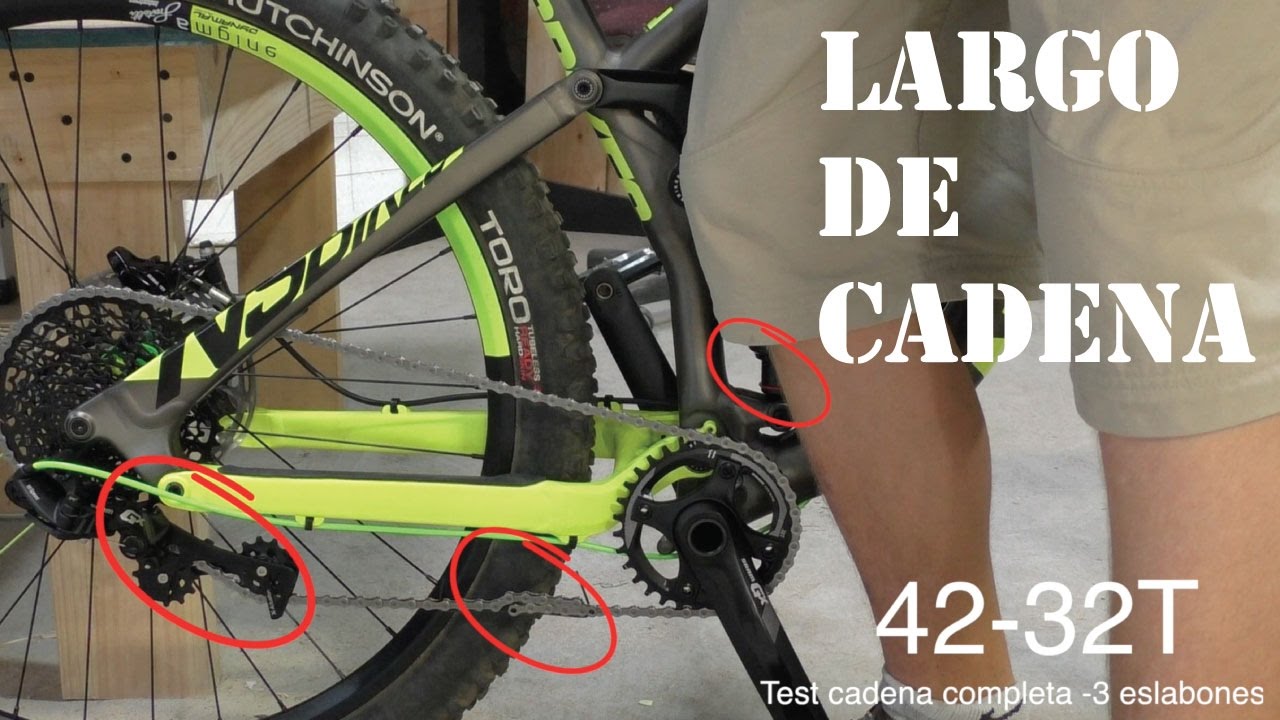 Ajustar el Largo de Cadena en una Bicicleta Doble Suspensión! Mountain Bike Bike Chain Length! (cc)