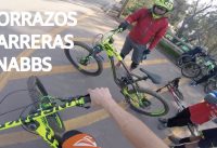 Mountain Bike Downhill y Caídas! Carrera de Bicicletas en el Cerro San Cristóbal! #fuerzaguga !!
