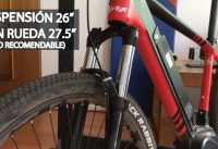 Mountain Bike Enduro en una Bicicleta Eléctrica Modificada! Suspensión 26" con Rueda 27.5"!