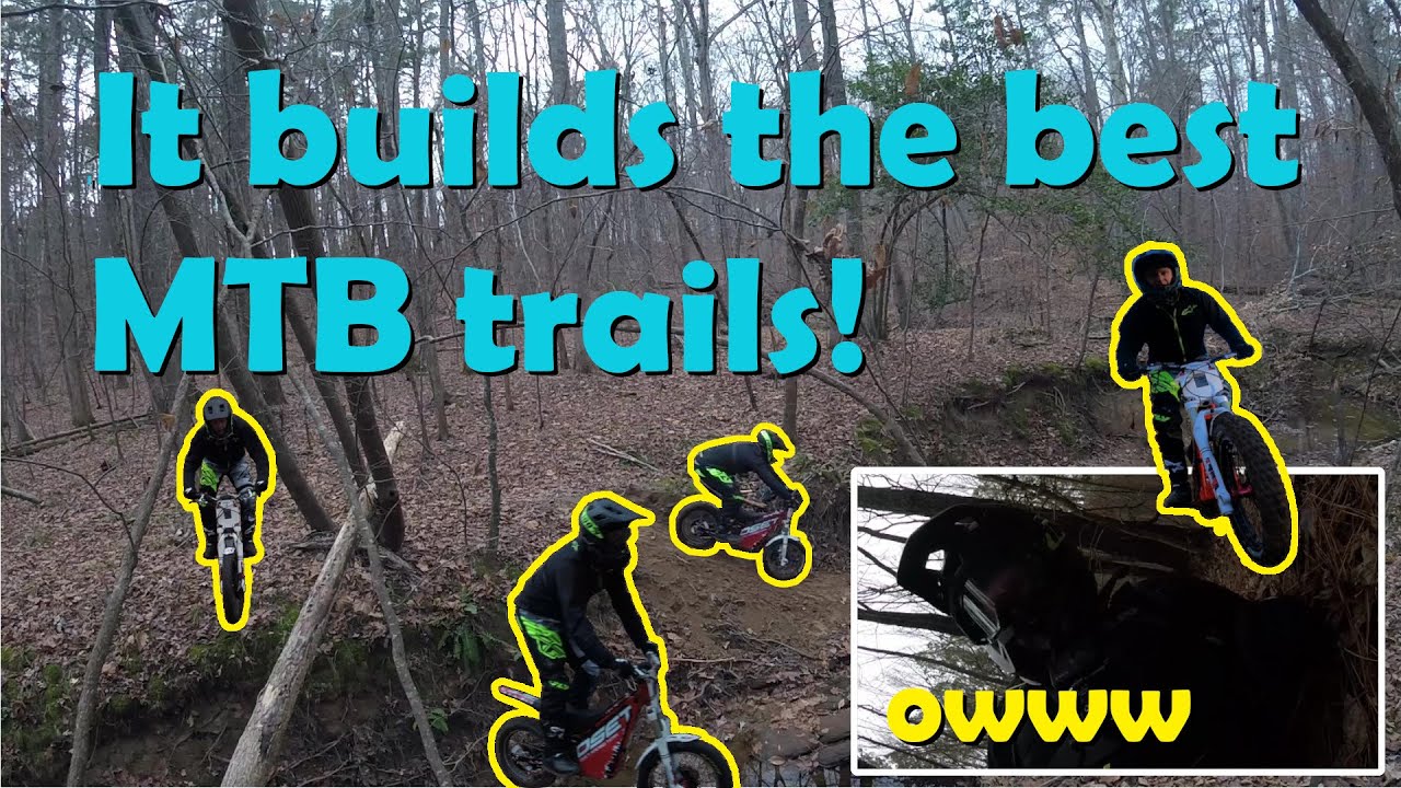 MTB Plan B - Building an epic mountain bike trail with an electric motorcycle.