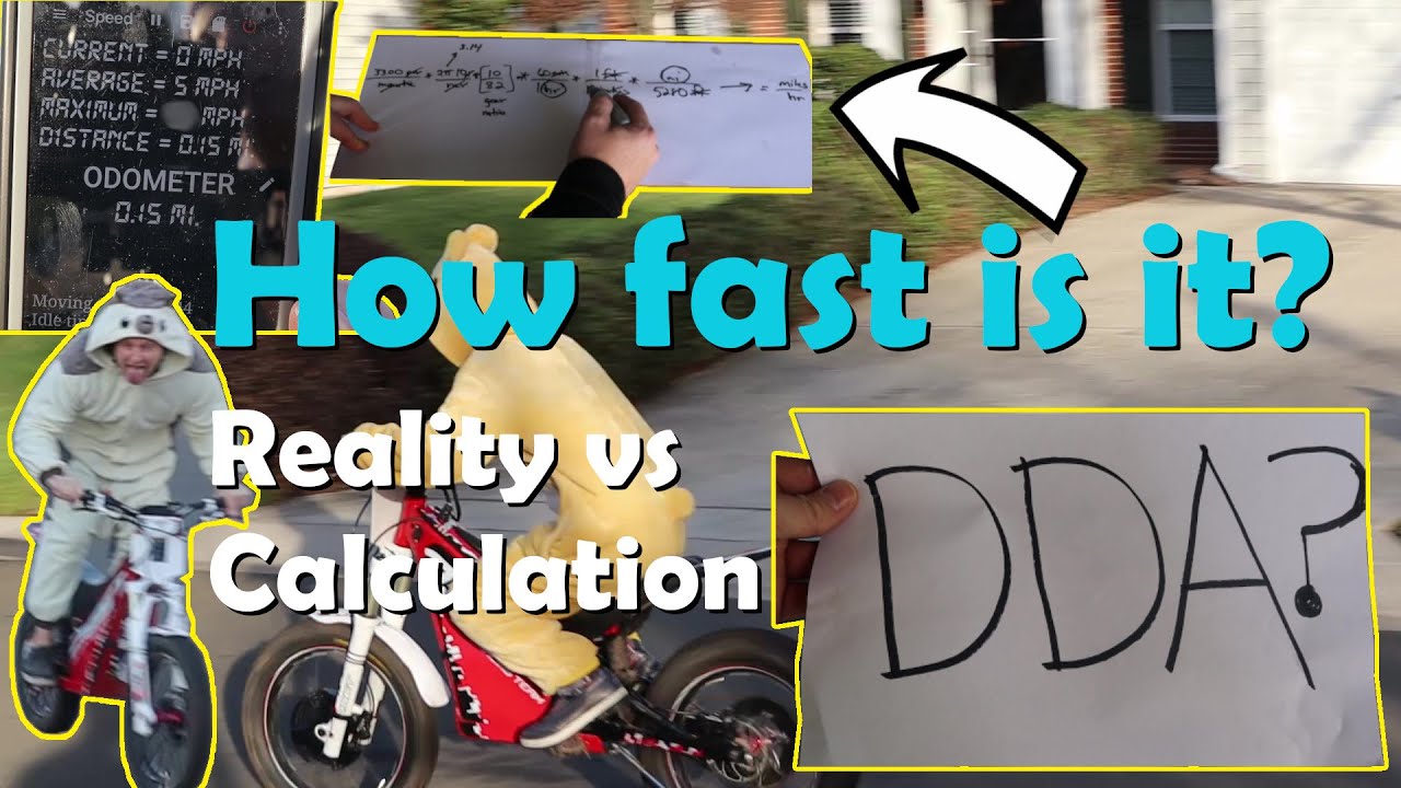 MTB Plan B - Electric motorcycle, How fast is it? And why DDA matters.