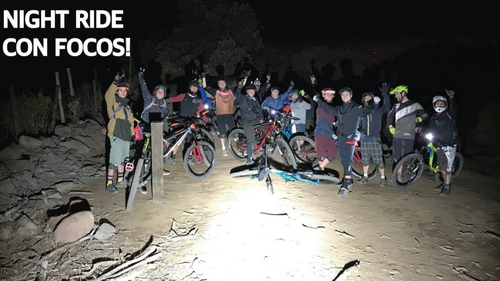 Mountain Bike Night Ride en el Manquehue! Enduro en Bicicletas de Noche con Luces Muy Potentes!