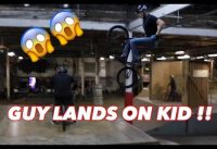 GUY LANDS ON KID! BMX VLOG