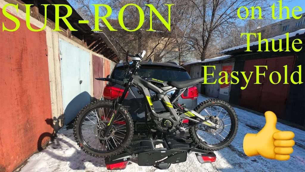 Best rack for electric bike! SUR-RON on the Thule EasyFold XT 2.