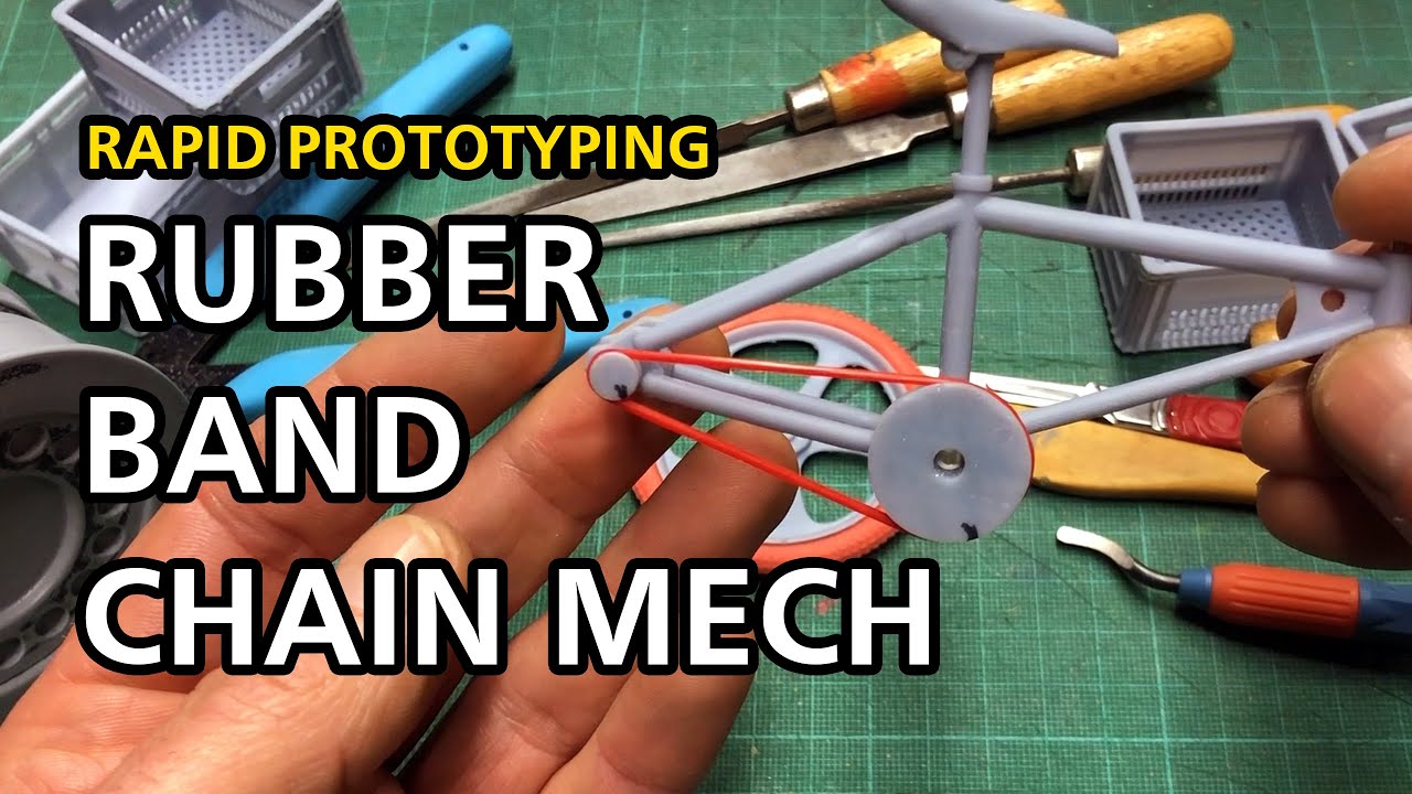 3D Printed Chain Mechanism Test | BMX Toy Sculpture