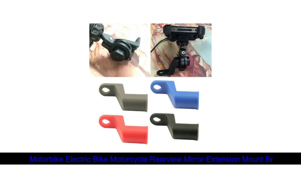 Motorbike Electric Bike Motorcycle Rearview Mirror Extension Mount Bracket Holder for Mobile Phone