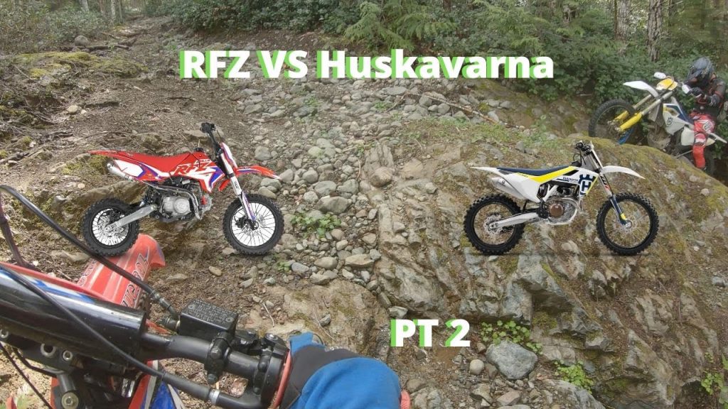 Does a Chinese Pit Bike Keep Up With Brand Name Bikes On Trails? 125CC vs 350CC | PT 2
