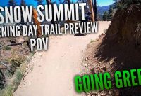 Going Green POV (BEST Beginner Trail at Snow Summit | Snow Summit Opening Day 2020