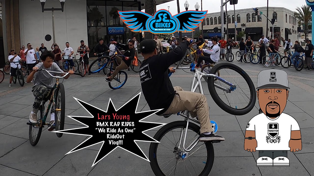 BMX RAD RIDES "We Ride As One" RideOut Vlog!!! SE Bikes L.A. Big Ripper