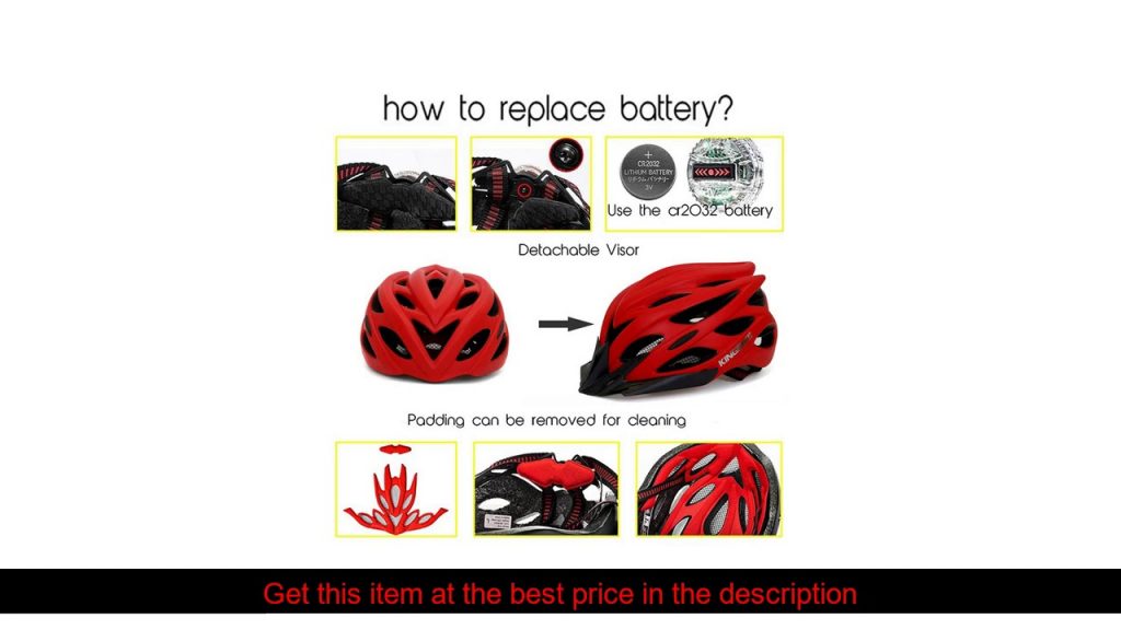 KINGBIKE Men Bicycle Helmet Ultralight Road MTB Mountain Bike Cycling Helmet With Back Light casco