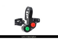 Sale SMAUTOP Motorcycle Handlebar Switch Electric Bike Scooter Horn Turn Signals On/Off Button Ligh
